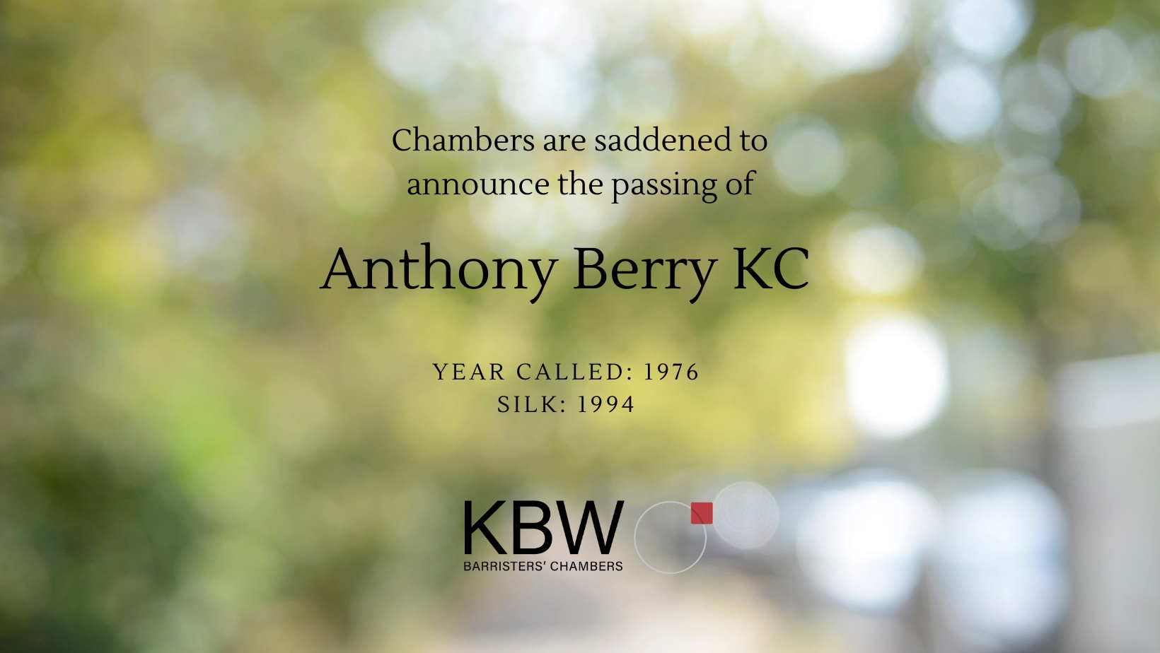 Anthony Berry KC