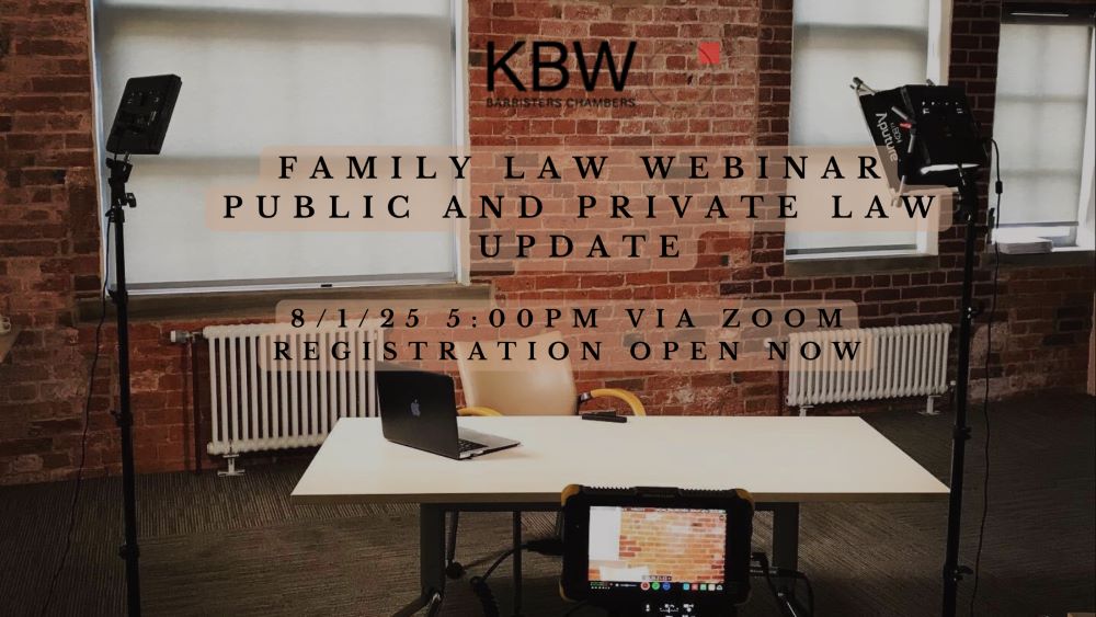 Chambers will be hosting a webinar in the New Year providing an update in key areas of both private and public law work.