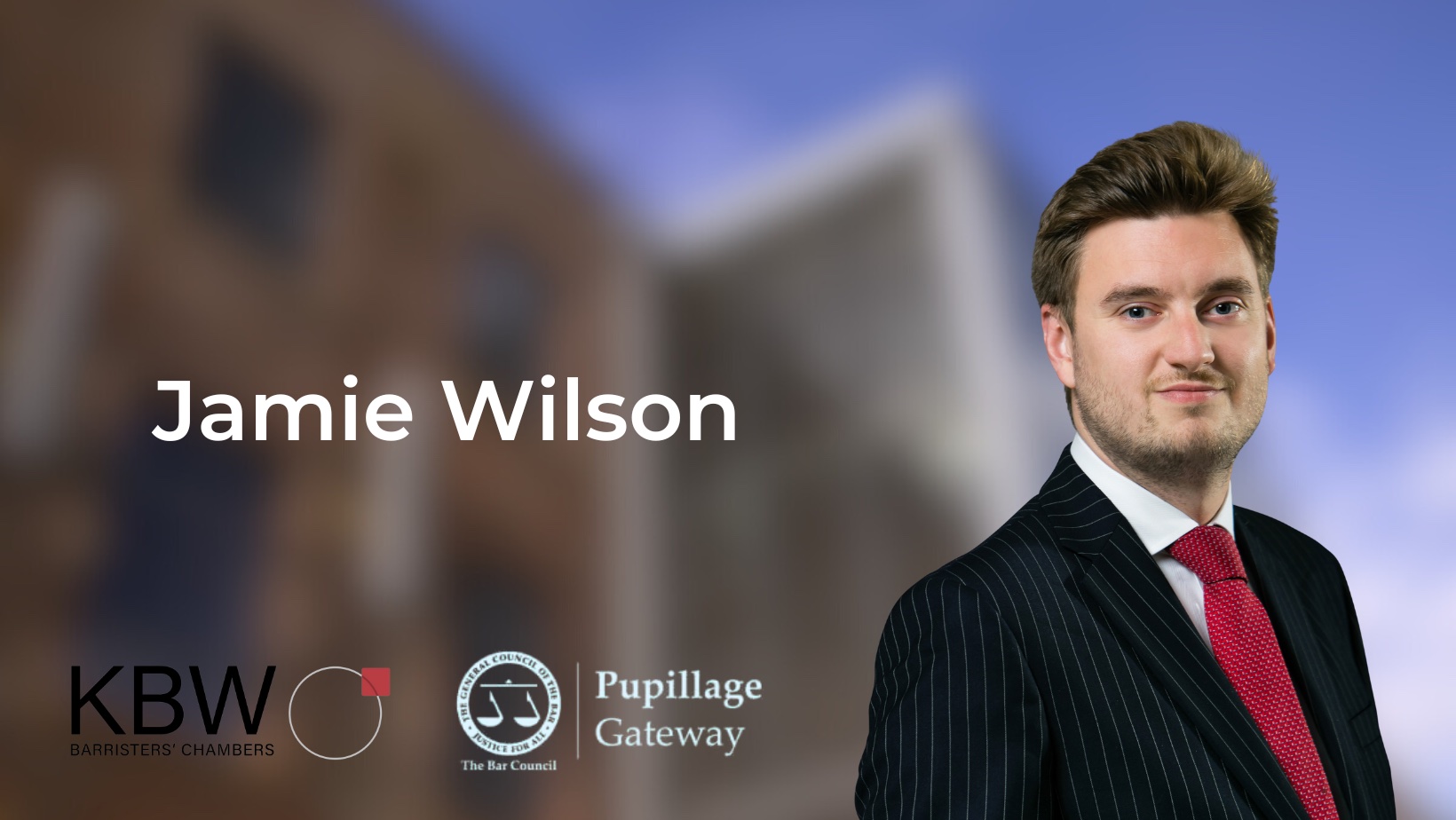 Jamie Wilson completed his first six of pupillage.