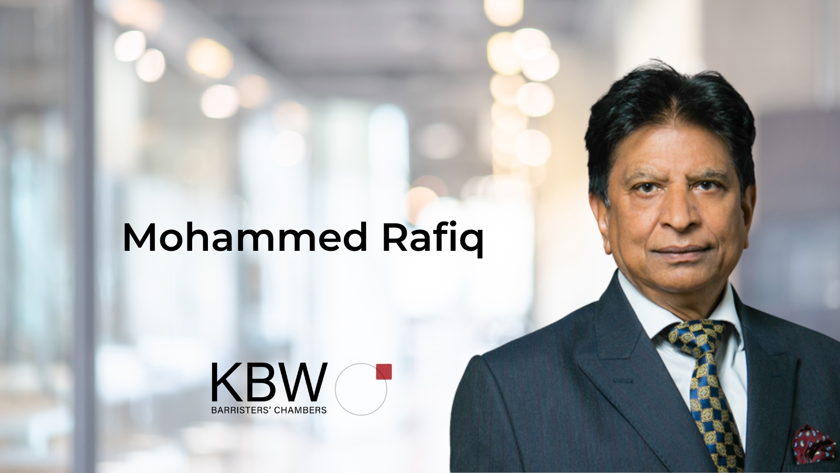 KBW Chambers expands Criminal Team - Mohammed Rafiq